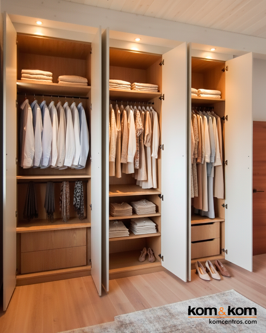 armario a medida moderno color cashmere